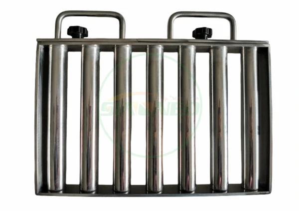Quick Cleaning magnetic grate